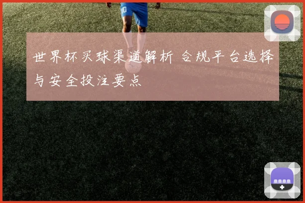 世界杯买球渠道解析 合规平台选择与安全投注要点